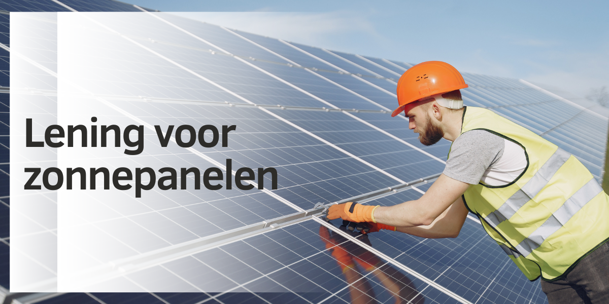 Lening voor zonnepanelen